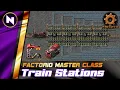 Efficient Train Station designs Factorio How-to