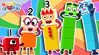 كلي أجزاء وأكمل مع مكعبات الأرقام تعلم العد مكعبات الأرقام 