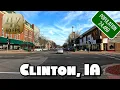 Driving Around Small Town Clinton Iowa in 4k