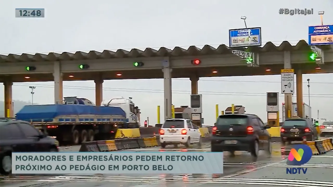 Moradores e empresários pedem retorno próximo ao pedágio em Porto Belo