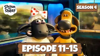 Shaun the Sheep Season 4 Episode 11-15 | Back to School 🔔🚌