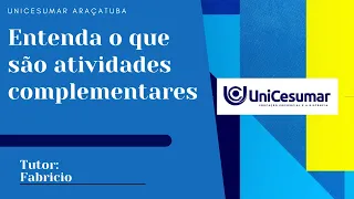 Entenda o que são atividades complementares