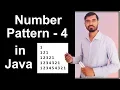 Number Pattern - 4 Program Logic in Java by Deepak
