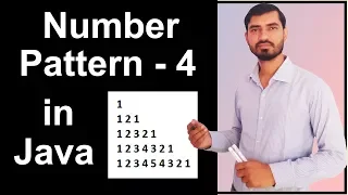 Number Pattern - 4 Program Logic in Java by Deepak