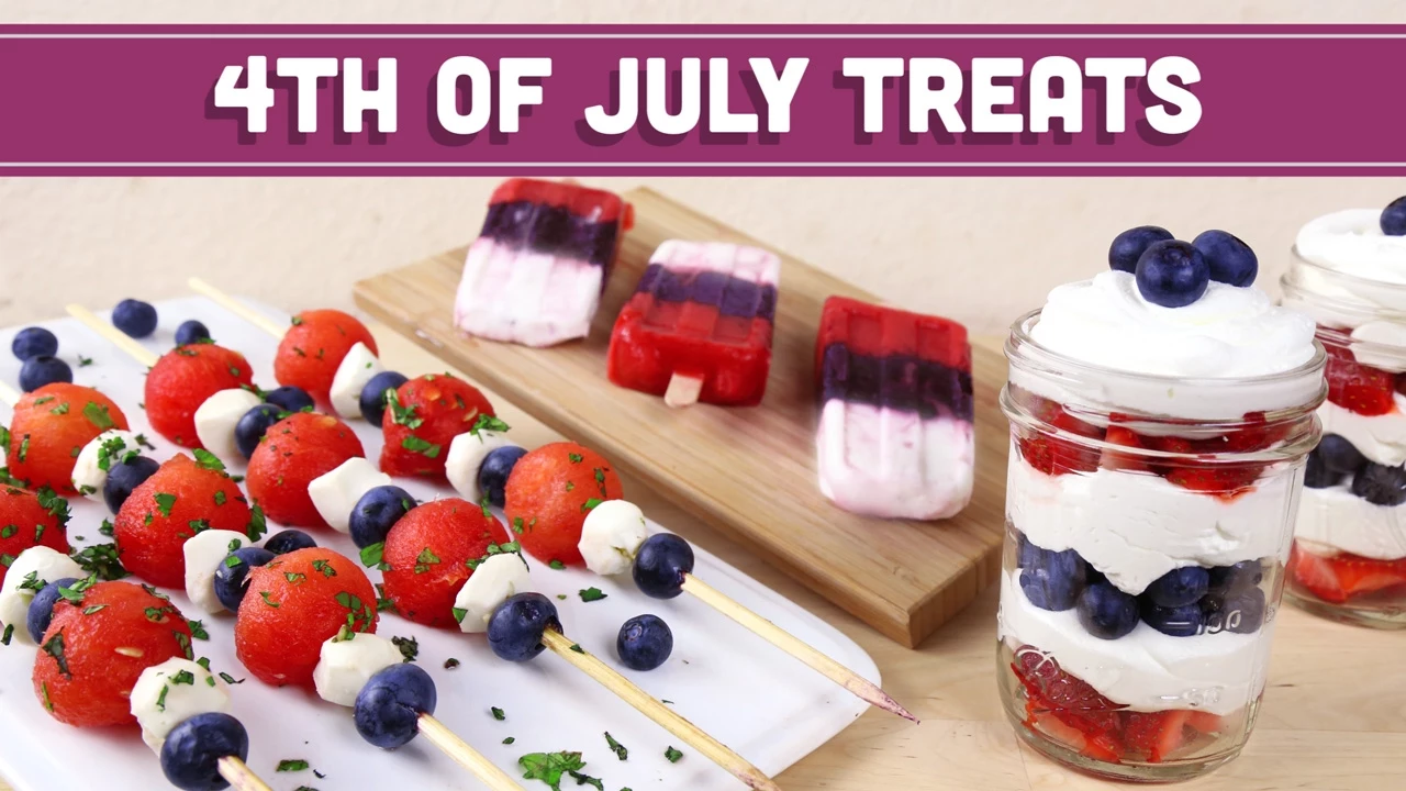 4th of July Treats (Healthy, Vegetarian) - Mind Over Munch