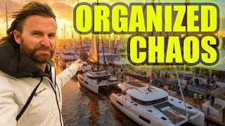 Organized Chaos: 100 Boats Depart the Annapolis Boat Show!