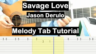 Download Savage Love Guitar Lesson Melody Tab Tutorial Guitar Lessons for Beginners MP3