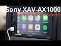 Sony XAV-AX1000 touchscreen receiver with Apple CarPlay Crutchfield