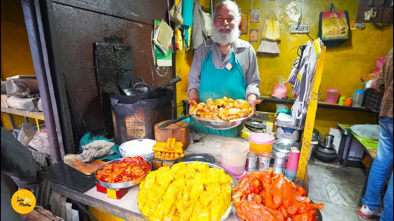 Kangra Famous Tandoori King Making Juicy Tandoori Chicken Rs. 200/- Only l Himachal Street Food