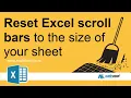 Resize Excel scroll bar to smaller sized spreadsheet