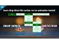 learn creating a drop down navigation menu using pure css and html tuts