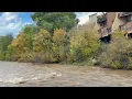 Animas River high water flow Oct 12 2025