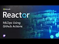 Machine Learning DevOps Using GitHub Actions