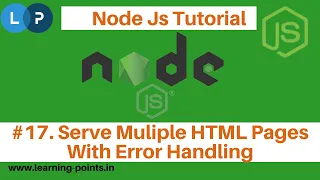 Serve Multiple HTML page with error handling Node Js Tutorial Learning Points