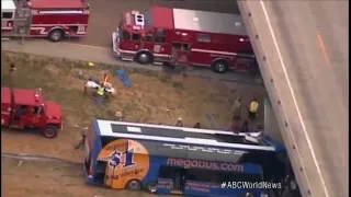 Megabus Crashes Into Illinois Highway Overpass