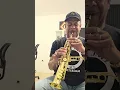 Somewhere Over The Rainbow acapella performance on a rare Sopranino Saxophone