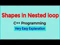Lecture Number 13 shapes in c using nested loops and pattern Drawing shapes in c