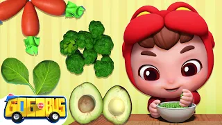 I Love Vegetables 🥕❤️ | Yummy Vegetables Song by @GoGoBusNurseryRhymes
