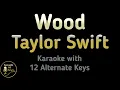 Download Lagu Taylor Swift - Wood Karaoke Instrumental Lower Higher Male \u0026 Original Key