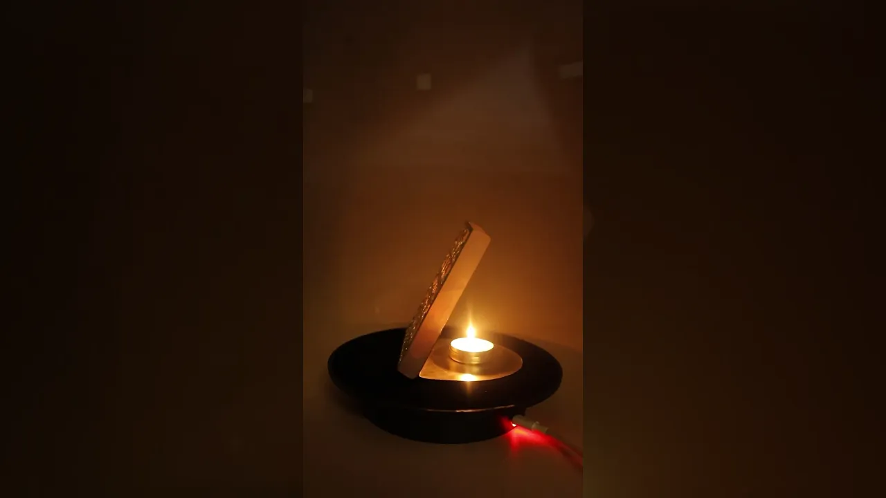 Shree Mahalaxmi Beej Mantra Rose Quartz Candle Stand for Wealth & Prosperity