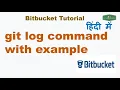 git log command with Examples Git Bitbucket git log command Hindi