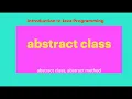 36 Core Java abstract class