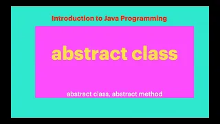 36 Core Java abstract class