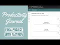 Productivity Journal - Final Project with Flatiron SE Bootcamp