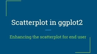 R Tutorial Creating Scatter plot in R and enhancing it with ggplot R Programming