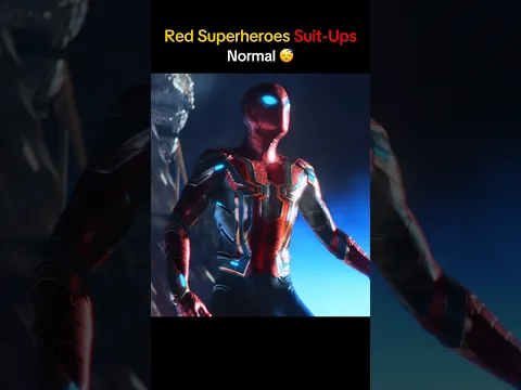 Cringe to Legendary - Red Superheroes Suit-Up ☠️ #shorts