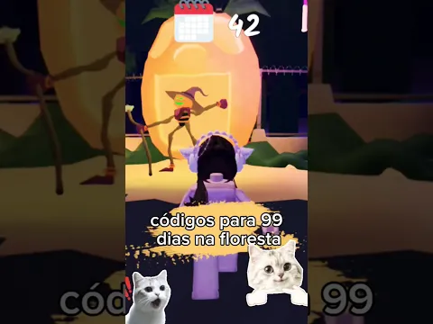 CÓDIGOS PARA 700 GEMAS NO 99 DIAS NA FLORESTA 🫠🎃 #roblox #códigosroblox #99nightintheforest