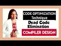Dead Code Elimination in compiler design dead code vs unreachable code in c programming