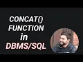 41 CONCAT Function in SQL How does CONCAT Function work SQL CONCAT Function SQL In NEPALI