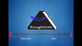 How to copy and move multiple files using batch script