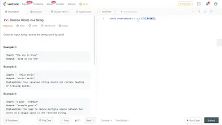 LeetCode 151 Medium Reverse Words in a String