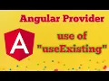 Angular provider useExisting