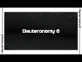 Deuteronomy 6 Bible Reading NIV