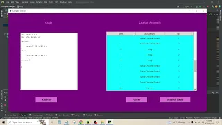 lexical analysis with symbol table and source code