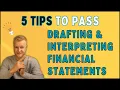 AAT Drafting and Interpreting Financial Statements DAIF - 5 Tips to Pass Your Exam