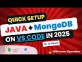 How to Connect MongoDB Atlas with Java in VS Code Step-by-Step Tutorial 2025