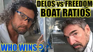 Ep.45 The battle between the YouTube channels – DELOS vs FREEDOM  – BOAT RATIOS COMPARED