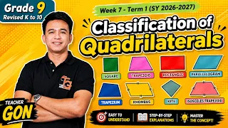 Grade 9 Math Term 1 Week 7: Classification of Quadrilaterals - First Term Teacher Gon