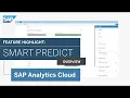 SAP Analytics Cloud Smart Predict Overview