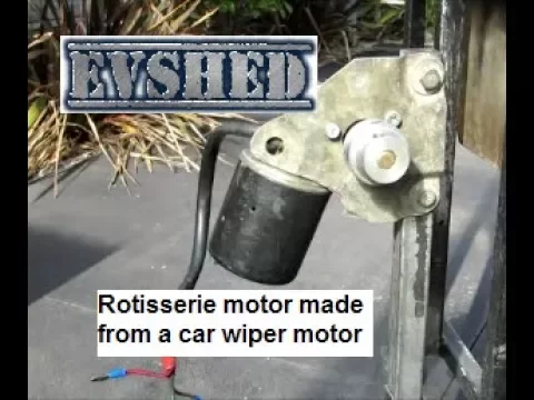 Download MP3 Rotisserie motor made from a car wiper motor