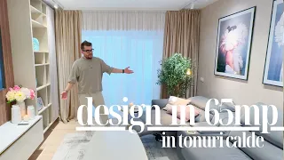 Prezentare Design si solutii Apartament 65mp in tonuri calde