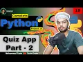 Quiz App in Python Part 2 Display Quiz Questions User Input Python Terminal App
