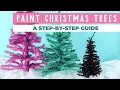 How to Paint Christmas Trees