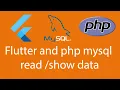 Flutter and php mysql view Data
