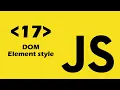 17 - JavaScript DOM