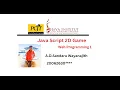 JavaScript 2D Game Development Java Institute A D Sandaru Wayanajith